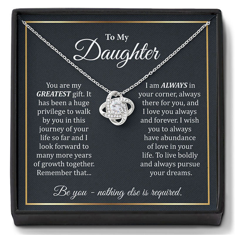 👪Till min dotter – Halsband “Hjärta av kärlek🍀
