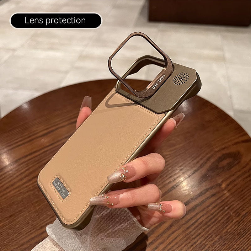 Linshållare i läder Telefonfodral