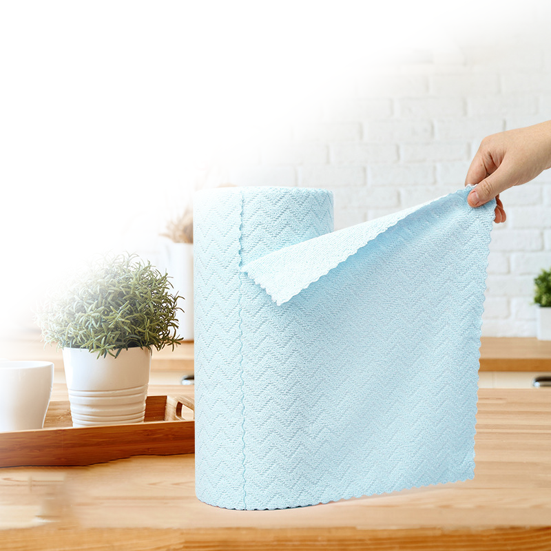 🧼🌀 Mikrofiber Rengöringsdukar I Rulle