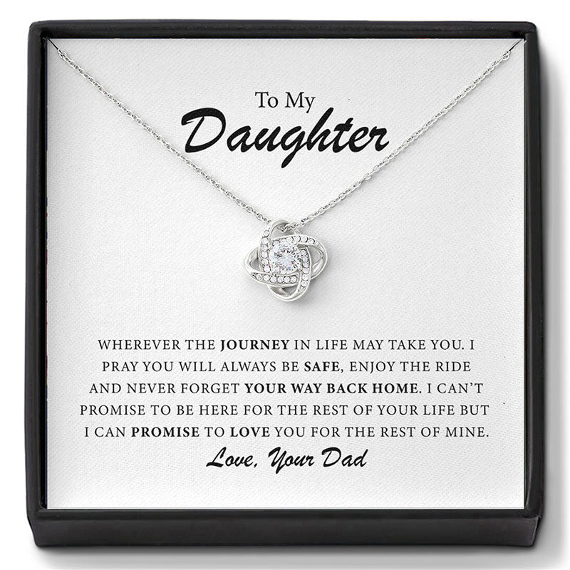 👪Till min dotter – Halsband “Hjärta av kärlek🍀
