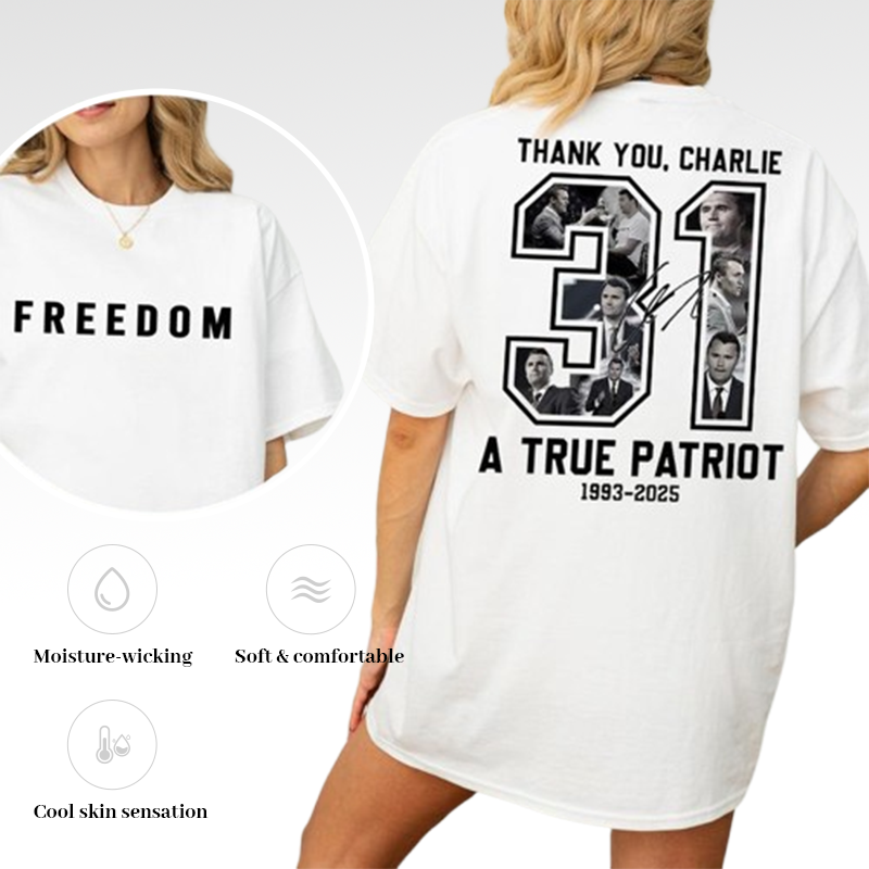 👕Charlie Kirk minneströja