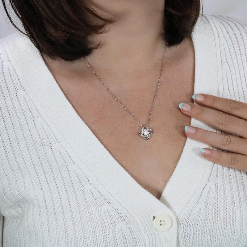 👪Till min dotter – Halsband “Hjärta av kärlek🍀