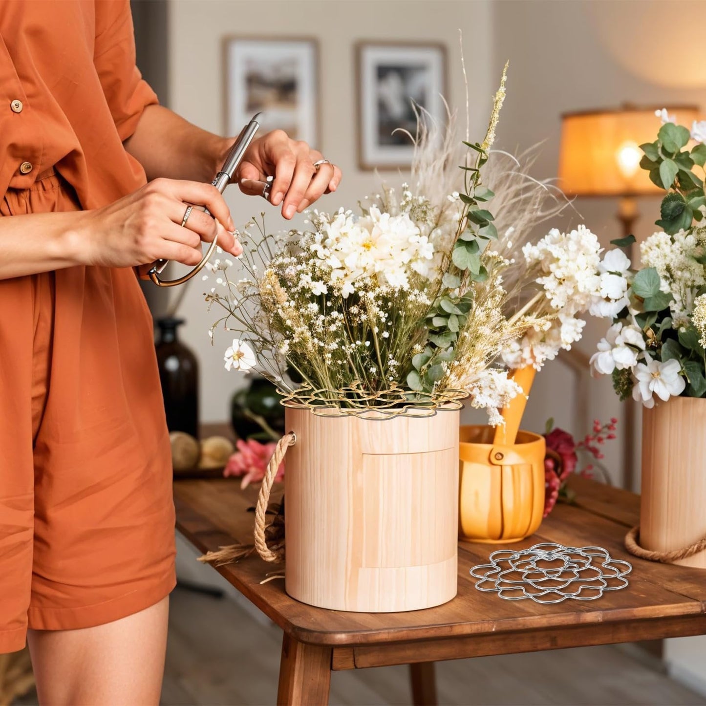 🌸 Blommigt rutnätsorganisatör i rostfritt stål♻️