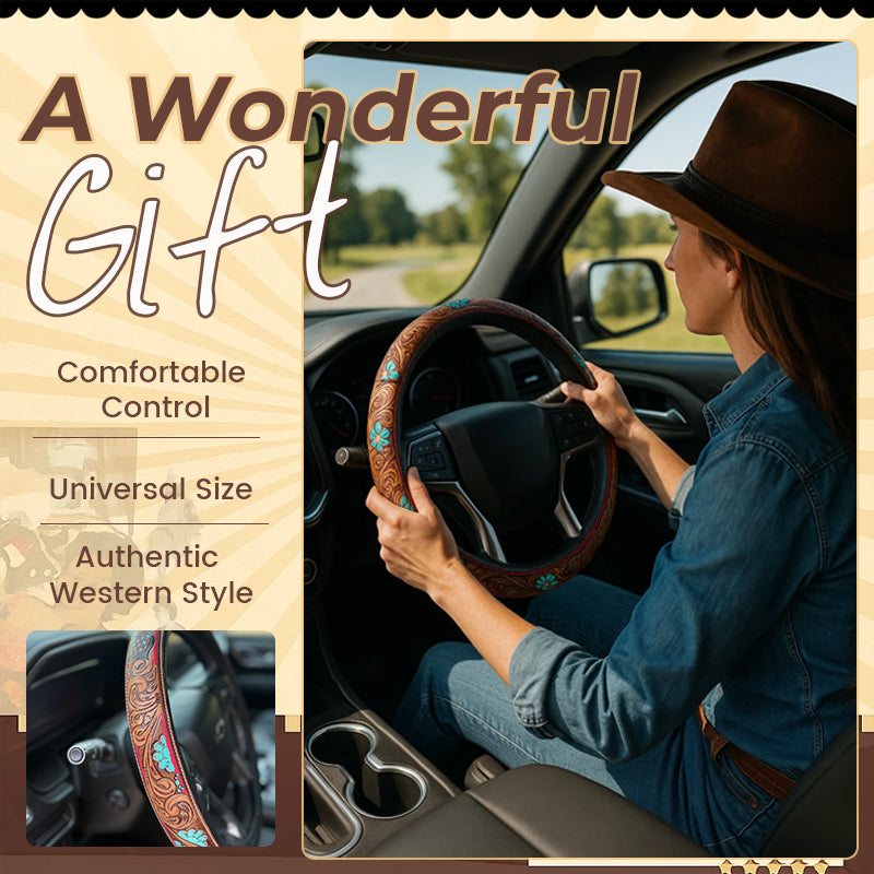 đ€ Western Cowboy Steering Wheel Cover