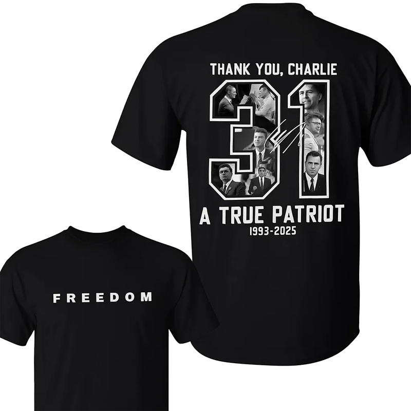 👕Charlie Kirk minneströja