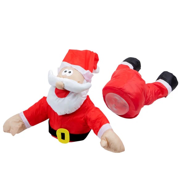 Kraschande renar och jultomten set