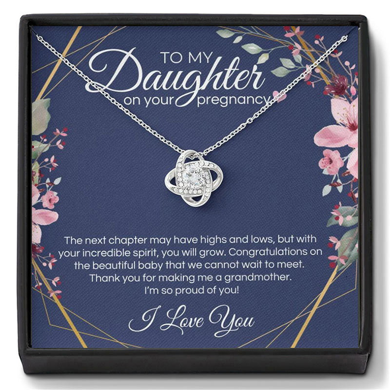 👪Till min dotter – Halsband “Hjärta av kärlek🍀