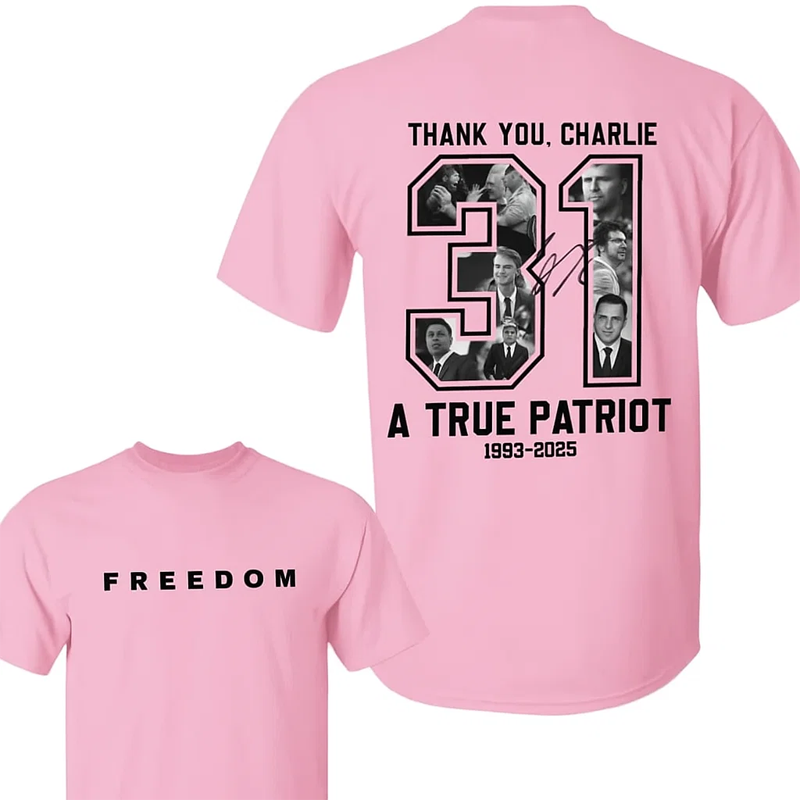 👕Charlie Kirk minneströja