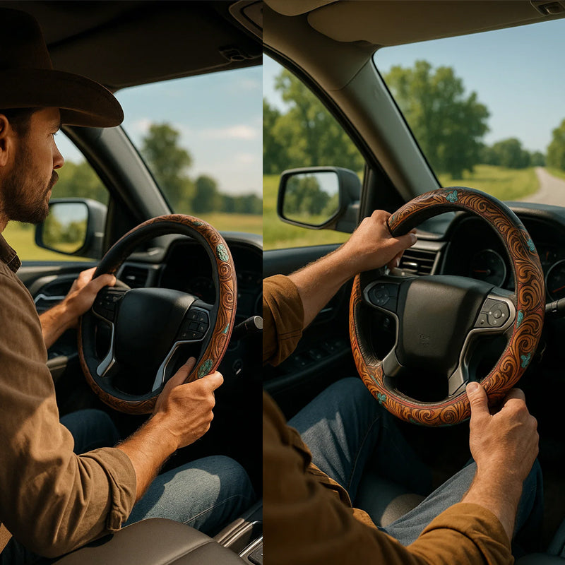 đ€ Western Cowboy Steering Wheel Cover
