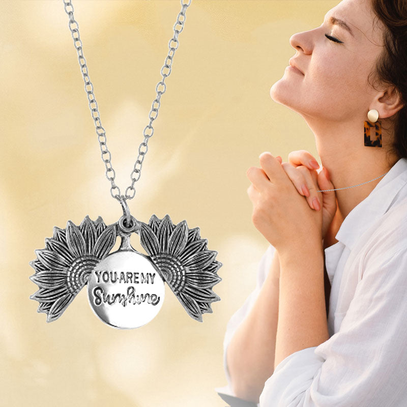 Du är mitt solsken solros halsband