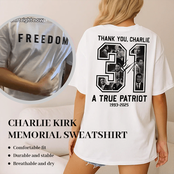 👕Charlie Kirk minneströja