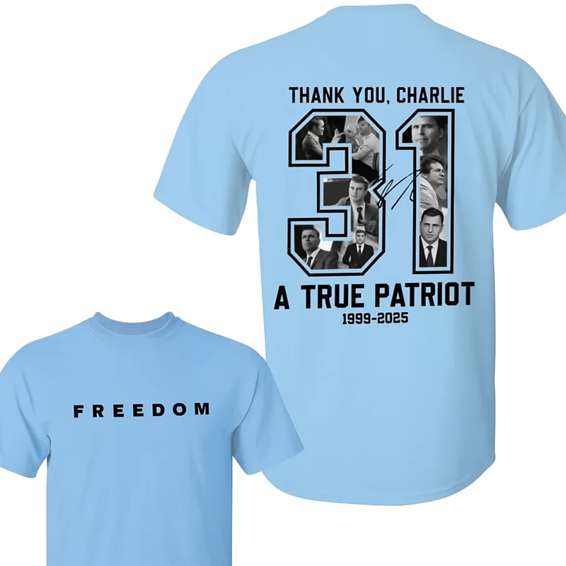 👕Charlie Kirk minneströja