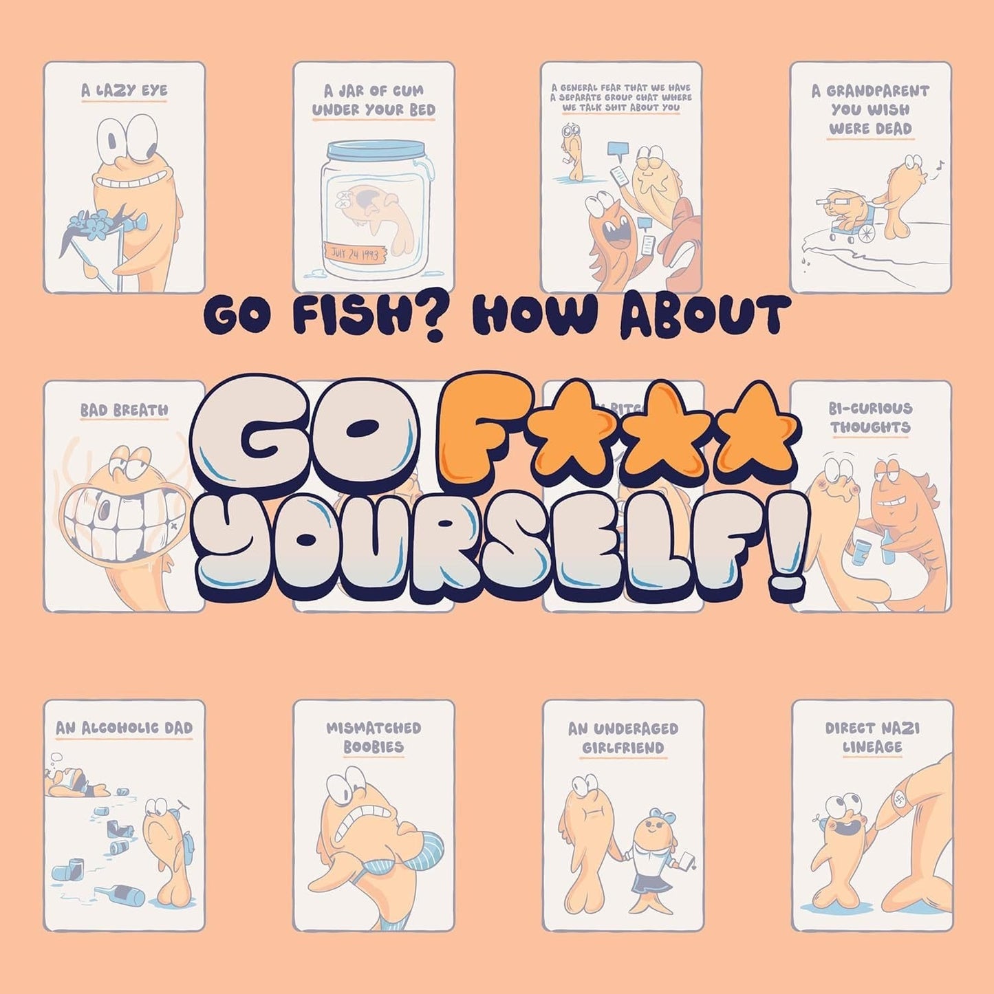 đ„Kör Ă„t helvete - Go Fish-spelet med livets smĂ„ förnedringar