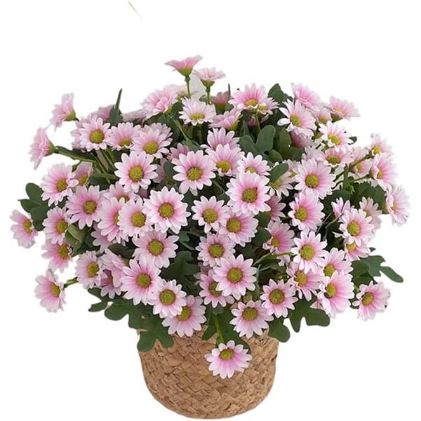 đ„Sista dagen! Endast 39 SEK styck â Konstgjorda utomhusblommor "Sunset Mums" â UV-bestĂ€ndiga, vattentĂ€ta och vindresistenta
