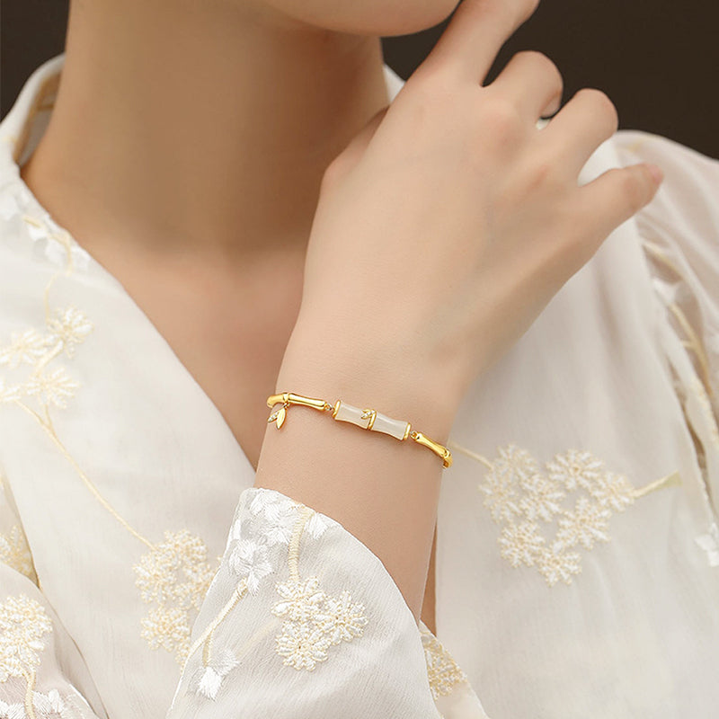 ✨Kvinnors Bambu-Kedjearmband