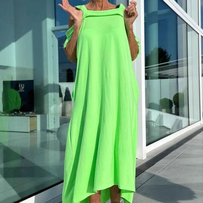 Maxiklänning Med Kalla Axlar För Kvinnor/Women's Cold Shoulder Maxi Dress
