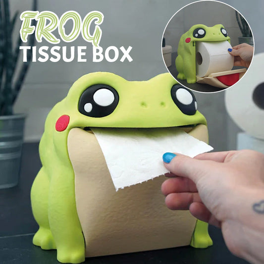 🐸 Mjukpappersask med groda - vardaglig funktion möter charm!