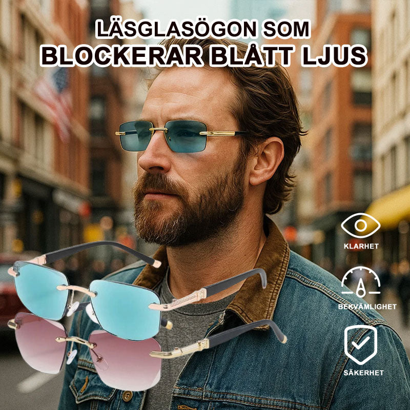 🎉 Rea 50% rabatt 💥.👓 Läsglasögon med hög hårdhet och blåljusskydd för både när- och fjärrseende