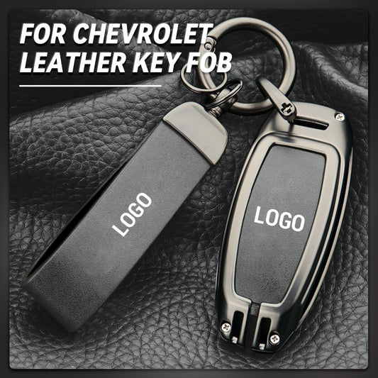 Suitable for Chevrolet Models - Genuine Leather Key Cover