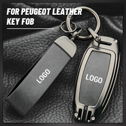 Suitable for Peugeot models - Genuine leather key cover