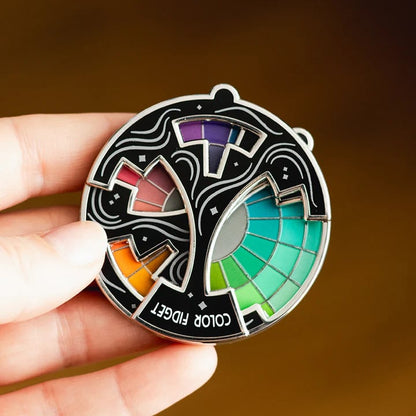 🌈Färgad Fidget Emaljnål (✨Ett Hjul med Tjugo Nyanser)