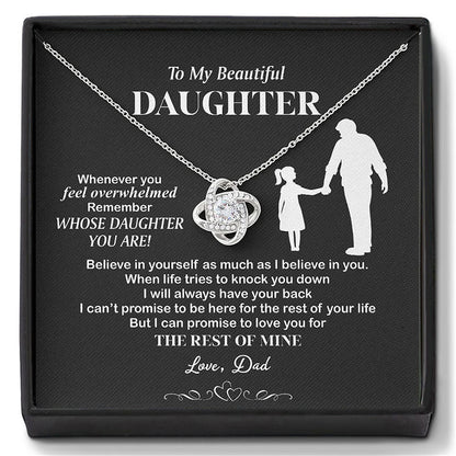 👪Till min dotter – Halsband “Hjärta av kärlek🍀
