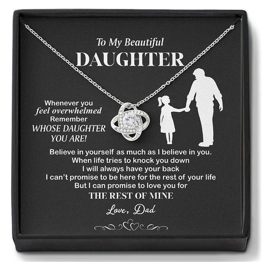 👪Till min dotter – Halsband “Hjärta av kärlek🍀