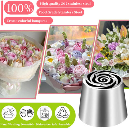 Multifunktionellt blomformat dekorationsmunstyckeset