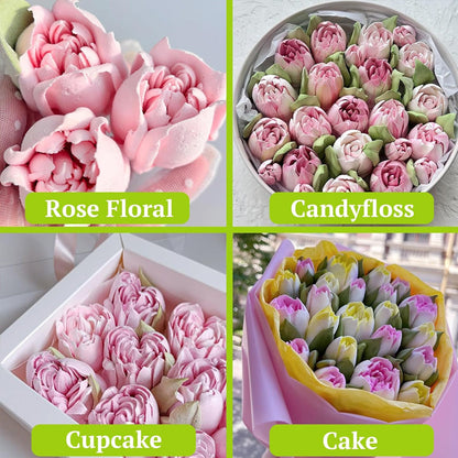 Multifunktionellt blomformat dekorationsmunstyckeset