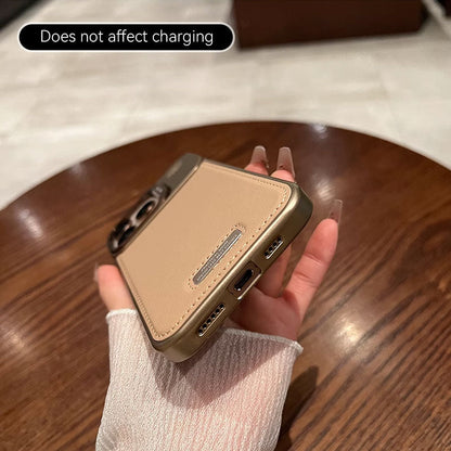 Linshållare i läder Telefonfodral