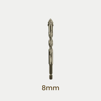 New four-edge serrated eccentric drill bit