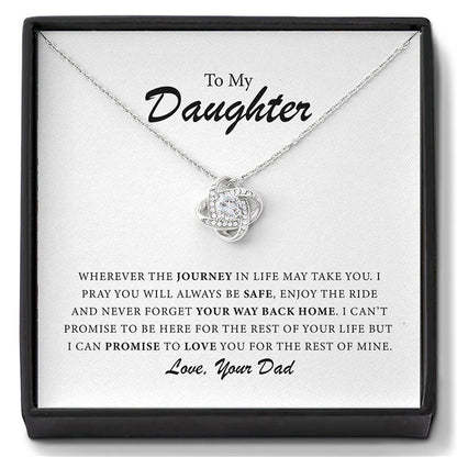👪Till min dotter – Halsband “Hjärta av kärlek🍀