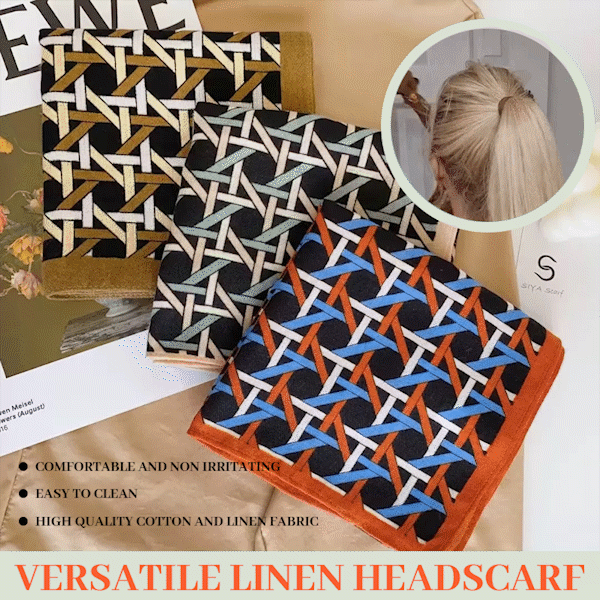 🧣 Mångsidig huvudduk i linne