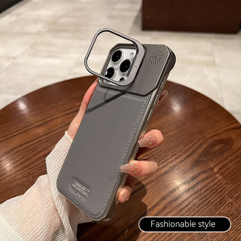 Linshållare i läder Telefonfodral
