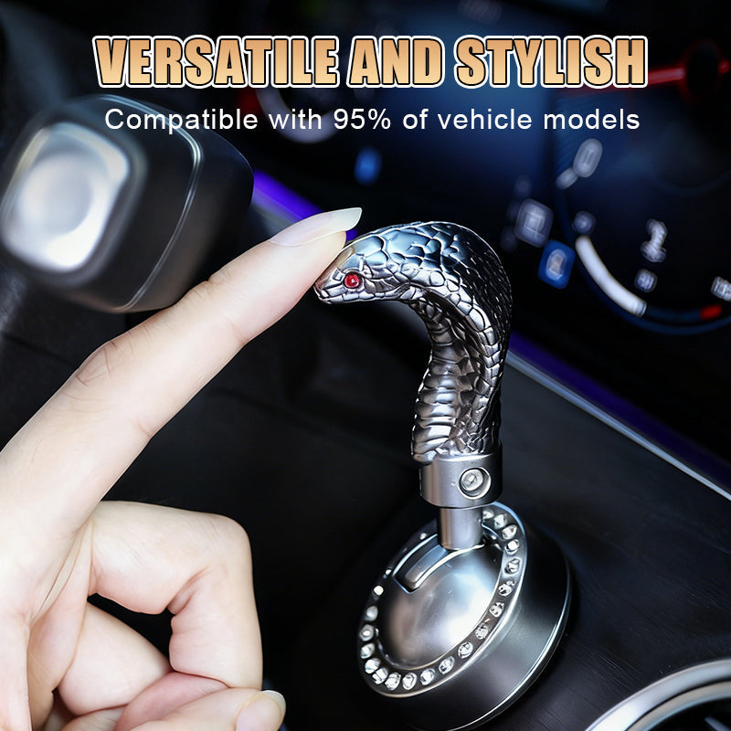 Ormformad bil med startspak med en knapp