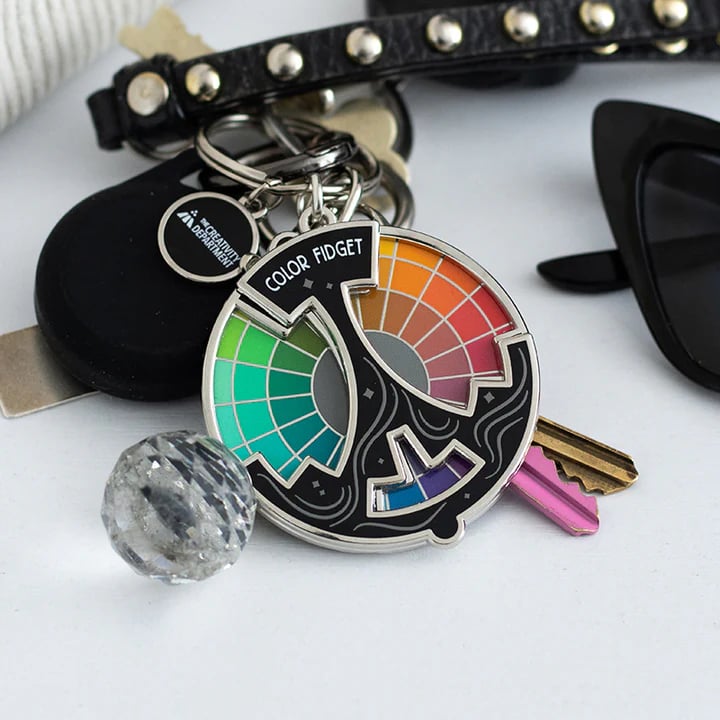 🌈Färgad Fidget Emaljnål (✨Ett Hjul med Tjugo Nyanser)