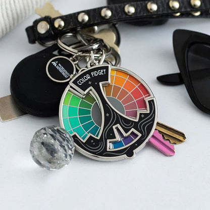 🌈Färgad Fidget Emaljnål (✨Ett Hjul med Tjugo Nyanser)