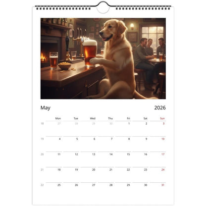 🎁Golden Retriever-hundkalender 2026 – Dagliga aktiviteter