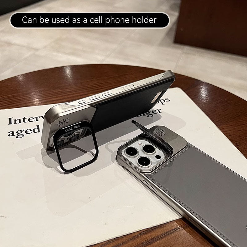 Linshållare i läder Telefonfodral