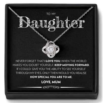 👪Till min dotter – Halsband “Hjärta av kärlek🍀