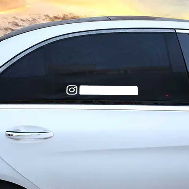 Dynamic light sticker for car triangle window