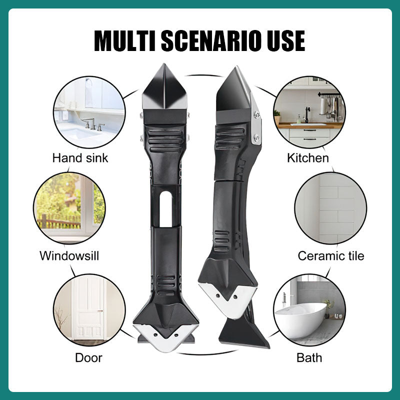 3-i-1 multifunktionell silikonborttagare