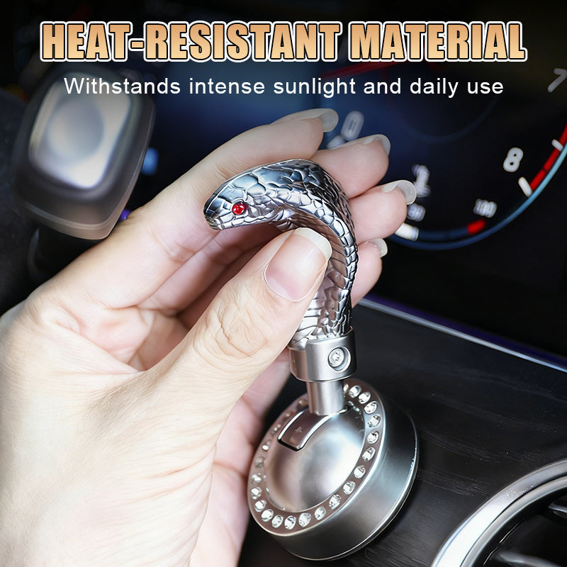 Ormformad bil med startspak med en knapp