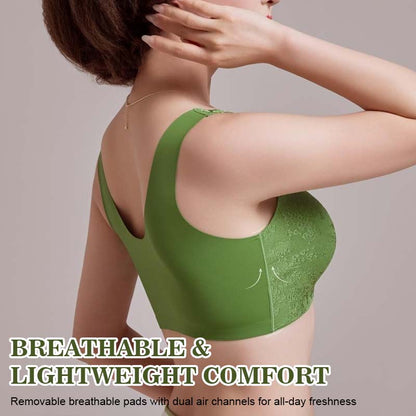 Bekväm sömlös BH utan bygel med framfäste