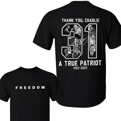 👕Charlie Kirk minneströja