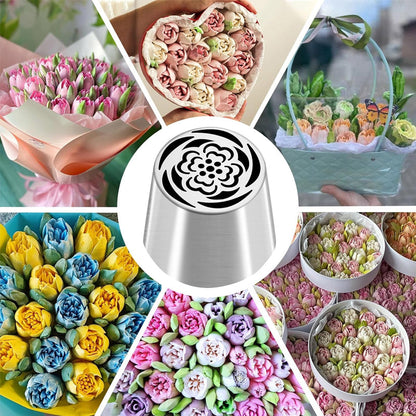 Multifunktionellt blomformat dekorationsmunstyckeset