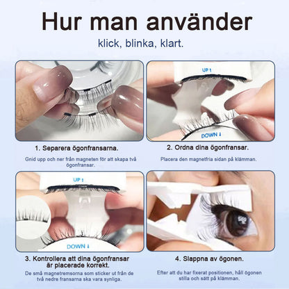 ✨Denna veckas specialerbjudande, köp 1 få 2 gratis——Magnetiska Lösögonfransar