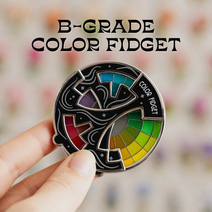 🌈Färgad Fidget Emaljnål (✨Ett Hjul med Tjugo Nyanser)