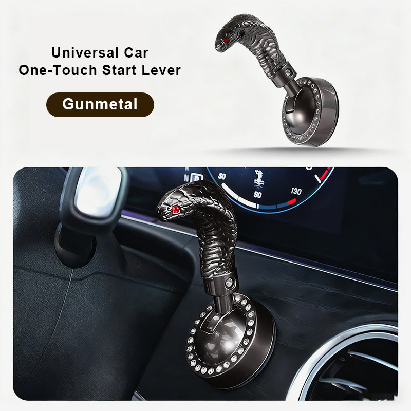 Ormformad bil med startspak med en knapp