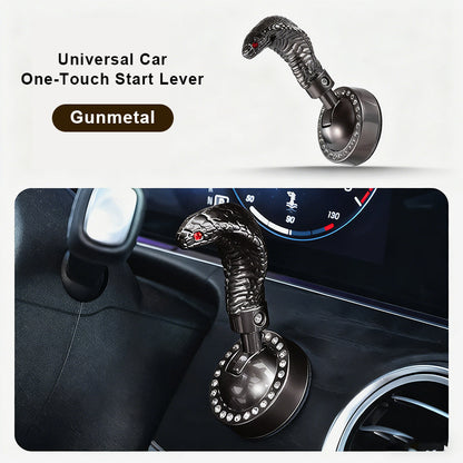 Ormformad bil med startspak med en knapp